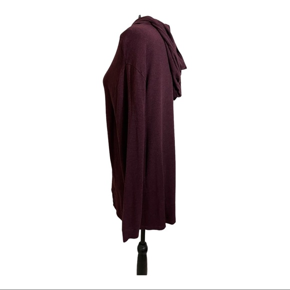 Cabi pullover hoodie missing drawstring kangaroo pocket maroone oversized Small - Picture 7 of 11